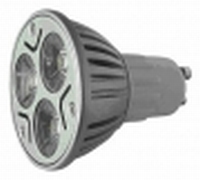 ex C001 - LED-spot 230V- 3x 1 watt - GU10